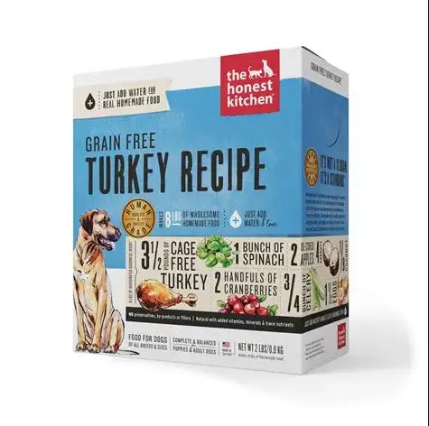 The Honest Kitchen Dog Food Grain Free Turkey Recipe 2 Lbs - The Honest Kitchen