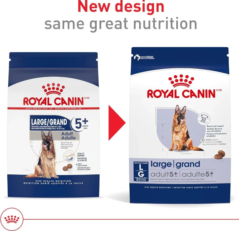 Nutritious Vegetable Flavor Large Adult Dog Food 30 lb, Supports Aging Canines -  Royal Canin