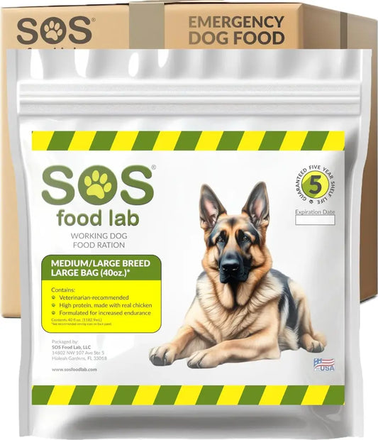 SOS Food Lab Emergency Dog Food Ration (6 Pack, 40 Oz Each) -  S.O.S. Food Lab LLC